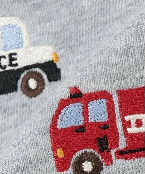 petit main / プティマイン スウェット | 働く車刺しゅうトレーナー | 詳細10