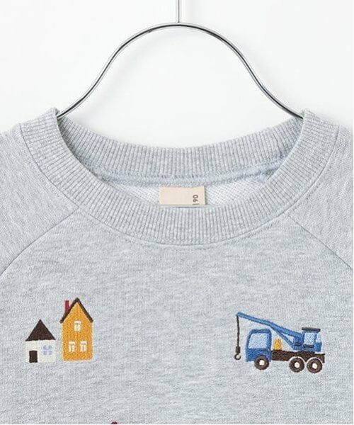 petit main / プティマイン スウェット | 働く車刺しゅうトレーナー | 詳細6