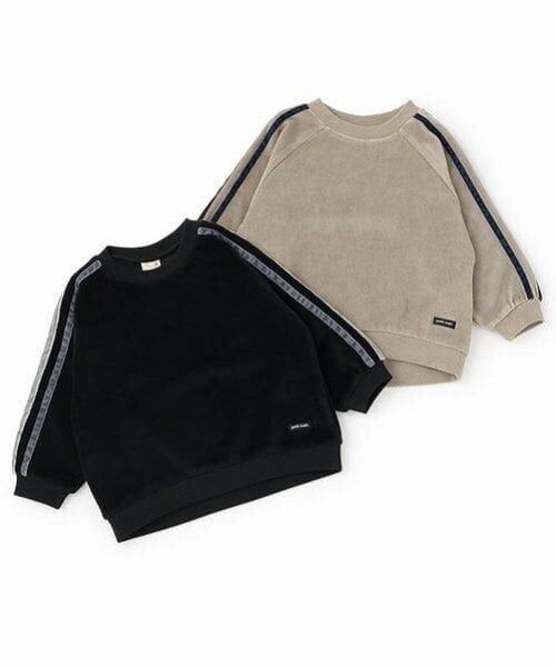 petit main / プティマイン スウェット | ベロア袖ラインプルオーバー | 詳細12