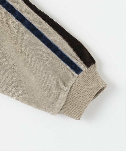 petit main / プティマイン スウェット | ベロア袖ラインプルオーバー | 詳細7