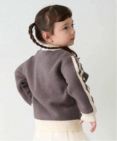 petit main / プティマイン カーディガン・ボレロ | ニットトラックジャケット | 詳細1