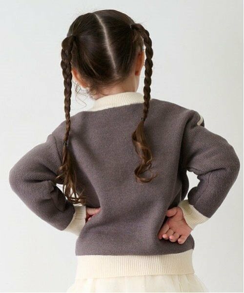 petit main / プティマイン カーディガン・ボレロ | ニットトラックジャケット | 詳細2