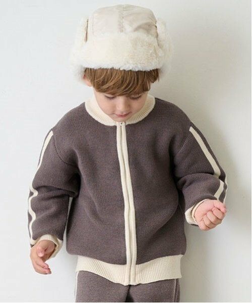 petit main / プティマイン カーディガン・ボレロ | ニットトラックジャケット | 詳細6