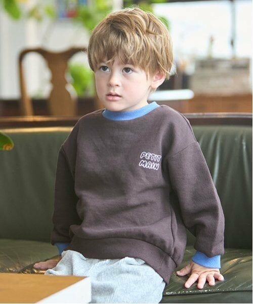 petit main / プティマイン スウェット | 【GOODPRICE】配色裏起毛トレーナー | 詳細1