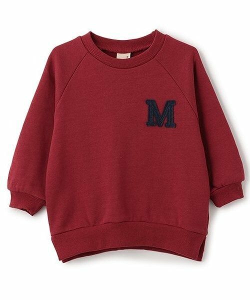 petit main / プティマイン スウェット | 【GOODPRICE】アルファベット裏起毛トレーナー（赤）