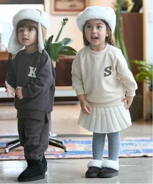 petit main / プティマイン スウェット | 【GOODPRICE】アルファベット裏起毛トレーナー | 詳細1