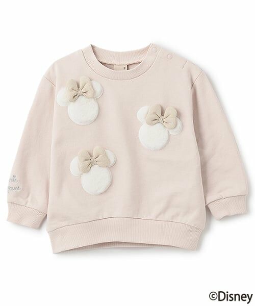 petit main / プティマイン スウェット | 【Disney】ファーモチーフトレーナー（ライト ピンク）