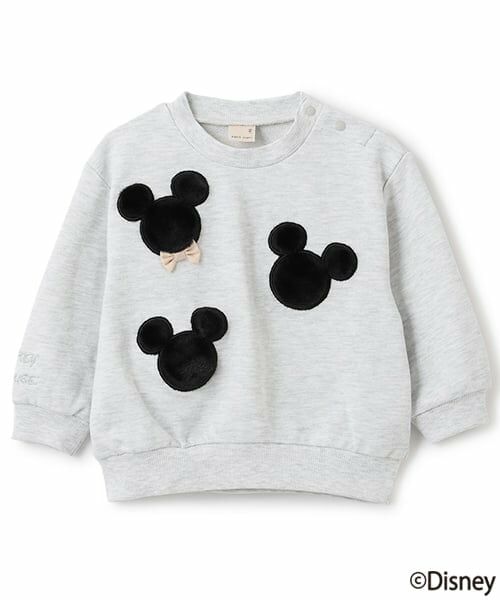 petit main / プティマイン スウェット | 【Disney】ファーモチーフトレーナー（シロ杢）
