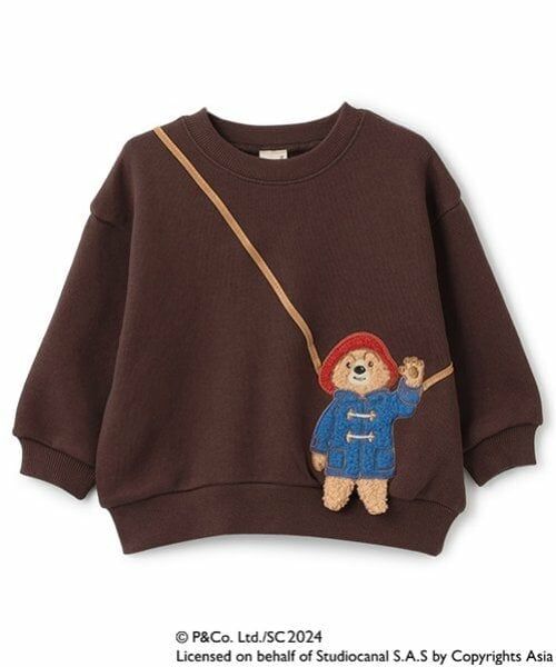 petit main / プティマイン スウェット | 【パディントン(TM)】ポシェットトレーナー（コゲ茶）