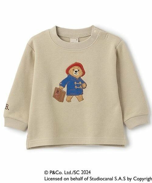 petit main / プティマイン スウェット | 【パディントン(TM)】モチーフトレーナー（薄ベージュ）