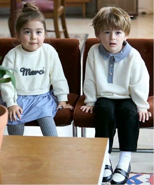 petit main / プティマイン スウェット | 衿配色トレーナー | 詳細10