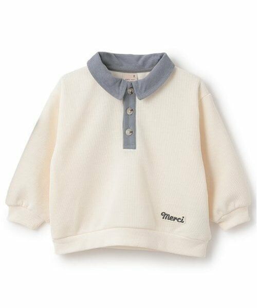 petit main / プティマイン スウェット | 衿配色トレーナー | 詳細11