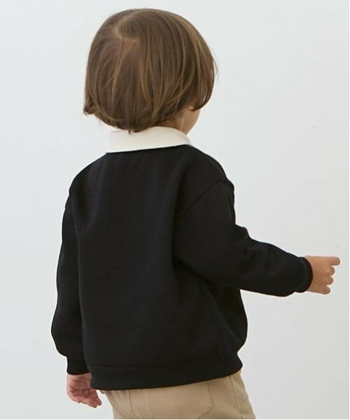 petit main / プティマイン スウェット | 衿配色トレーナー | 詳細2