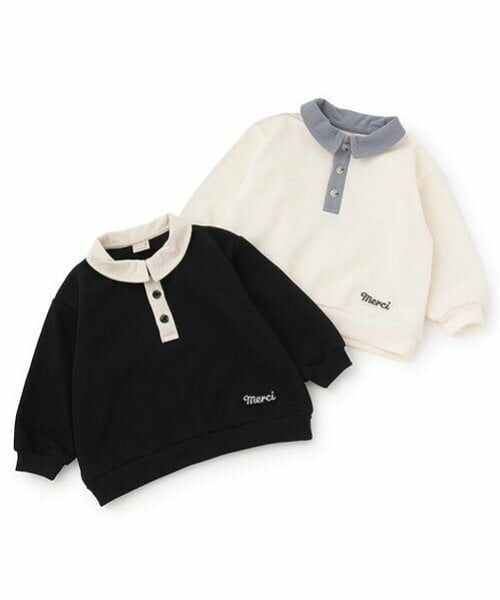 petit main / プティマイン スウェット | 衿配色トレーナー | 詳細20