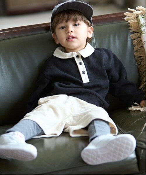 petit main / プティマイン スウェット | 衿配色トレーナー | 詳細5