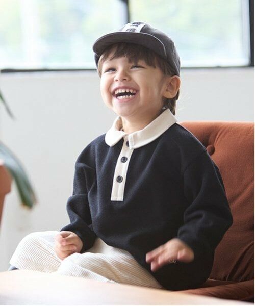 petit main / プティマイン スウェット | 衿配色トレーナー | 詳細6