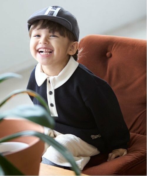 petit main / プティマイン スウェット | 衿配色トレーナー | 詳細7