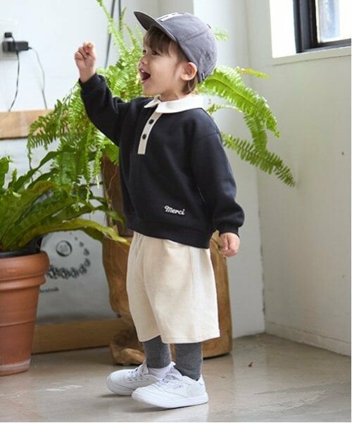 petit main / プティマイン スウェット | 衿配色トレーナー | 詳細8