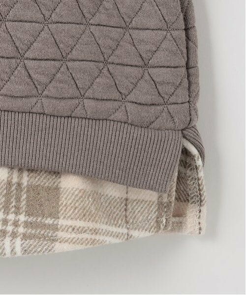 petit main / プティマイン スウェット | 裾チェックトレーナー | 詳細13