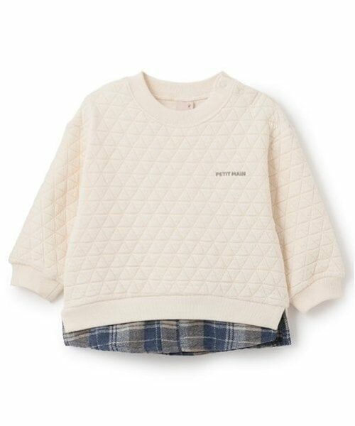 petit main / プティマイン スウェット | 裾チェックトレーナー | 詳細6