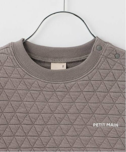 petit main / プティマイン スウェット | 裾チェックトレーナー | 詳細9
