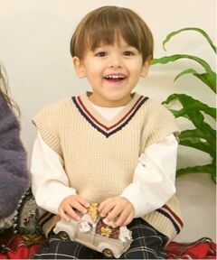 petit main / プティマイン ニット・セーター | ニットベストセットTシャツ