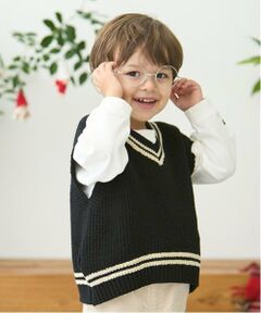 petit main / プティマイン ニット・セーター | ニットベストセットTシャツ
