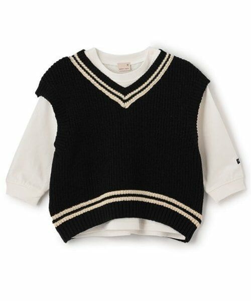 petit main / プティマイン ニット・セーター | ニットベストセットTシャツ | 詳細14