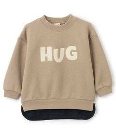 petit main / プティマイン スウェット | ロゴアップリケトレーナー