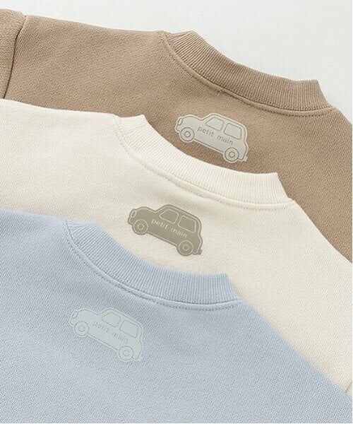 petit main / プティマイン スウェット | ロゴアップリケトレーナー | 詳細10