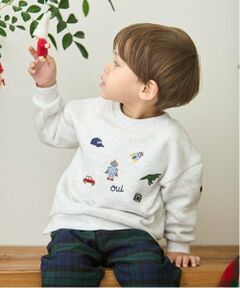 petit main / プティマイン スウェット | 刺繍TOYモチーフトレーナー