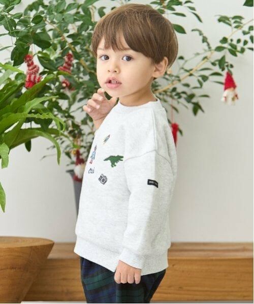 petit main / プティマイン スウェット | 刺繍TOYモチーフトレーナー | 詳細1