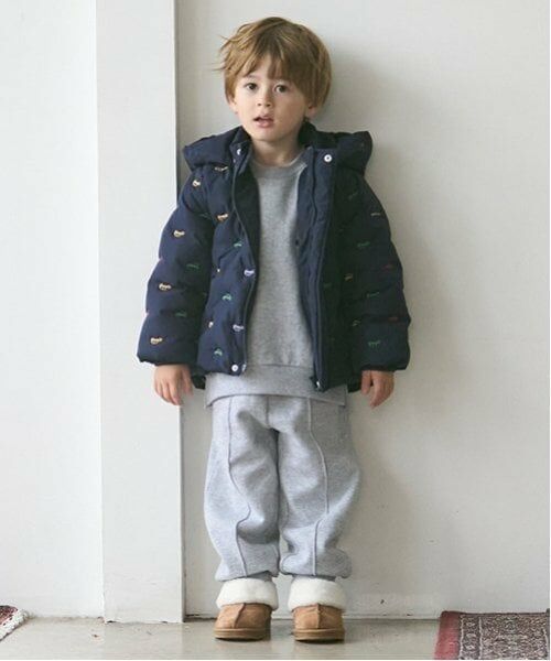 petit main / プティマイン ブルゾン | 【リンク】アソート刺しゅう中綿ジャケット(キッズ) | 詳細3