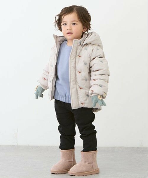 petit main / プティマイン ブルゾン | 【リンク】アソート刺しゅう中綿ジャケット(キッズ) | 詳細4