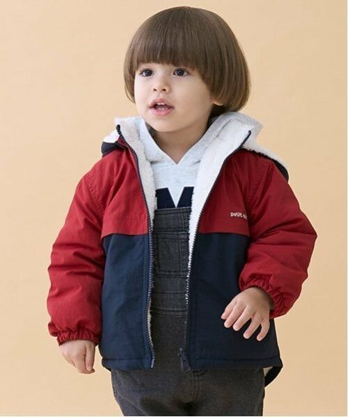 petit main / プティマイン ブルゾン | リバーシブル切替ブルゾン（赤）