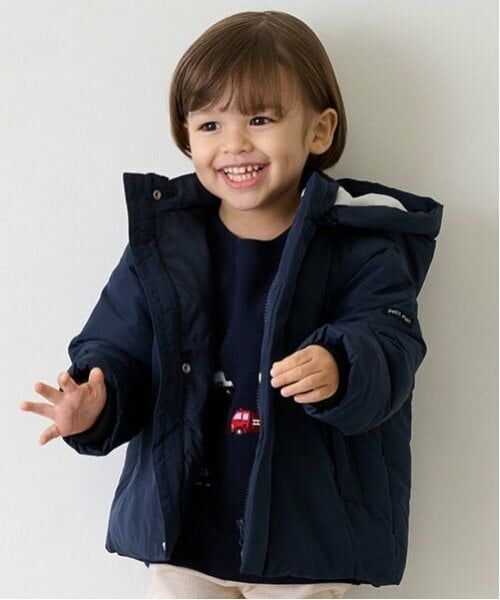 petit main / プティマイン ブルゾン | ダウンジャケット（紺）