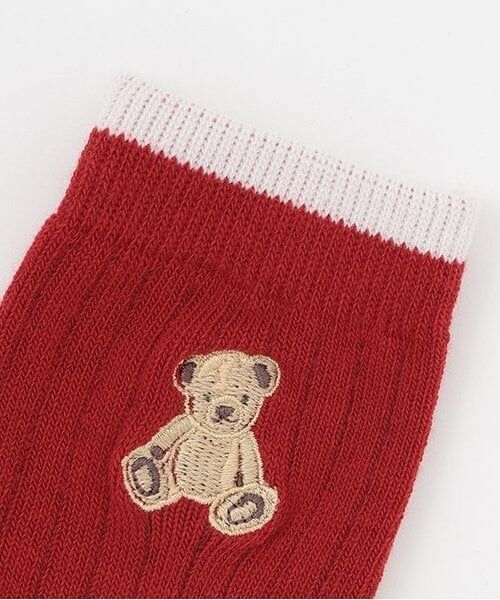 petit main / プティマイン ソックス | くま&星クルーソックス2P | 詳細1
