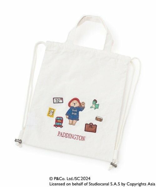 petit main / プティマイン リュック・バックパック | 【パディントンTM】2wayナップサック（アイボリー）