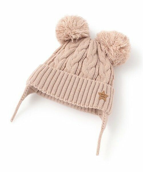 petit main / プティマイン ベビー・キッズグッズ | BABY Wぽんぽんニット帽 | 詳細4