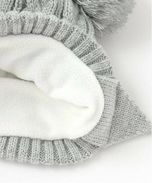 petit main / プティマイン ベビー・キッズグッズ | BABY Wぽんぽんニット帽 | 詳細6