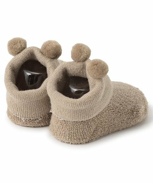 petit main / プティマイン ベビー・キッズウエア | アニマルパイルカップソックス | 詳細3