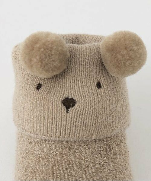 petit main / プティマイン ベビー・キッズウエア | アニマルパイルカップソックス | 詳細4