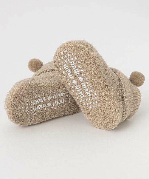 petit main / プティマイン ベビー・キッズウエア | アニマルパイルカップソックス | 詳細6