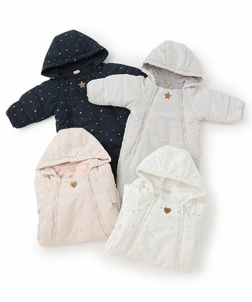 petit main / プティマイン ベビー・キッズウエア | 総柄2WAYジャンプスーツ | 詳細12