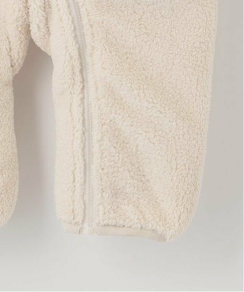 petit main / プティマイン ロンパース | 配色ボアジャンプスーツ | 詳細9