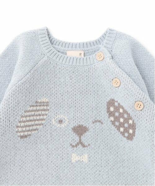 petit main / プティマイン ベビー・キッズウエア | 犬柄ニット＋パンツセット | 詳細7