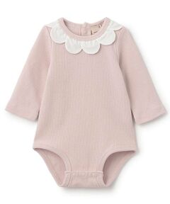 petit main / プティマイン ロンパース | スカラップ衿ロンパース