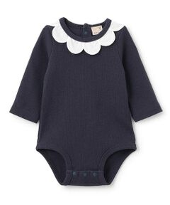 petit main / プティマイン ロンパース | スカラップ衿ロンパース