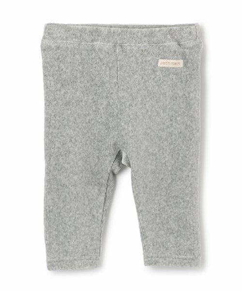 petit main / プティマイン ベビー・キッズウエア | カットコールパンツ（トップ グレー）