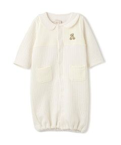 petit main / プティマイン ロンパース | ジャガード切替2WAYオール